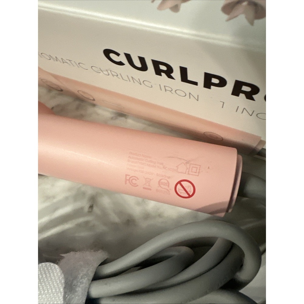 TYMO Curl Pro Automatic Rotating Curling Iron 1" Curling Wand  - Tested/works - Picture 6 of 7